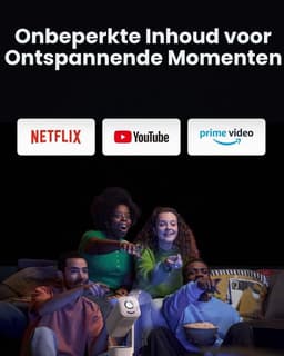 Draagbare Beamer 1080P FHD - Geïntegreerde App Voor Entertainment - 8W Dolby Audio - LCD Scherm - Voor Thuisbioscoop En Gaming — thumbnail 4