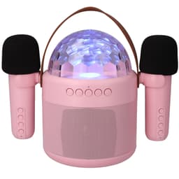 imoshion Sing & Shine Karaoke set - Speaker en 2 Microfoons - Candy Pink — thumbnail 1