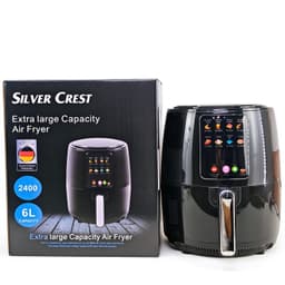 Heteluchtfriteuse 6L 2400W – Digitale Airfryer met Touchscreen en Antiaanbaklaag – Air Fryer met Grote Capaciteit – Zwart — thumbnail 1