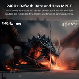 Gaming Monitor 32 Inch Curved – 240Hz – 1ms – Full HD 1080p – Adaptive Sync – 1500R VA-Scherm — thumbnail 4