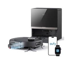 Anker eufy Stofzuiger- en Dweilrobot Omni E35, 35.000 Pa, zelfreinigende dweil, heet wassen en drogen, geen haarverstrengeling, obstakelvermijding, dierenhaar en tapijt.