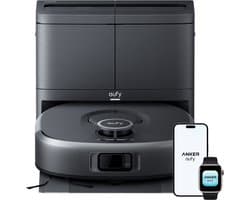 Anker eufy C30 Stofzuiger- en Dweilrobot, 35.000 Pa Zuigkracht AeroTurbo™ multicycloonfiltratie, MopMaster™ 2.0, anti-klitborstel, Alles-in-één-station, iPath™ 2.0 lasernavigatie