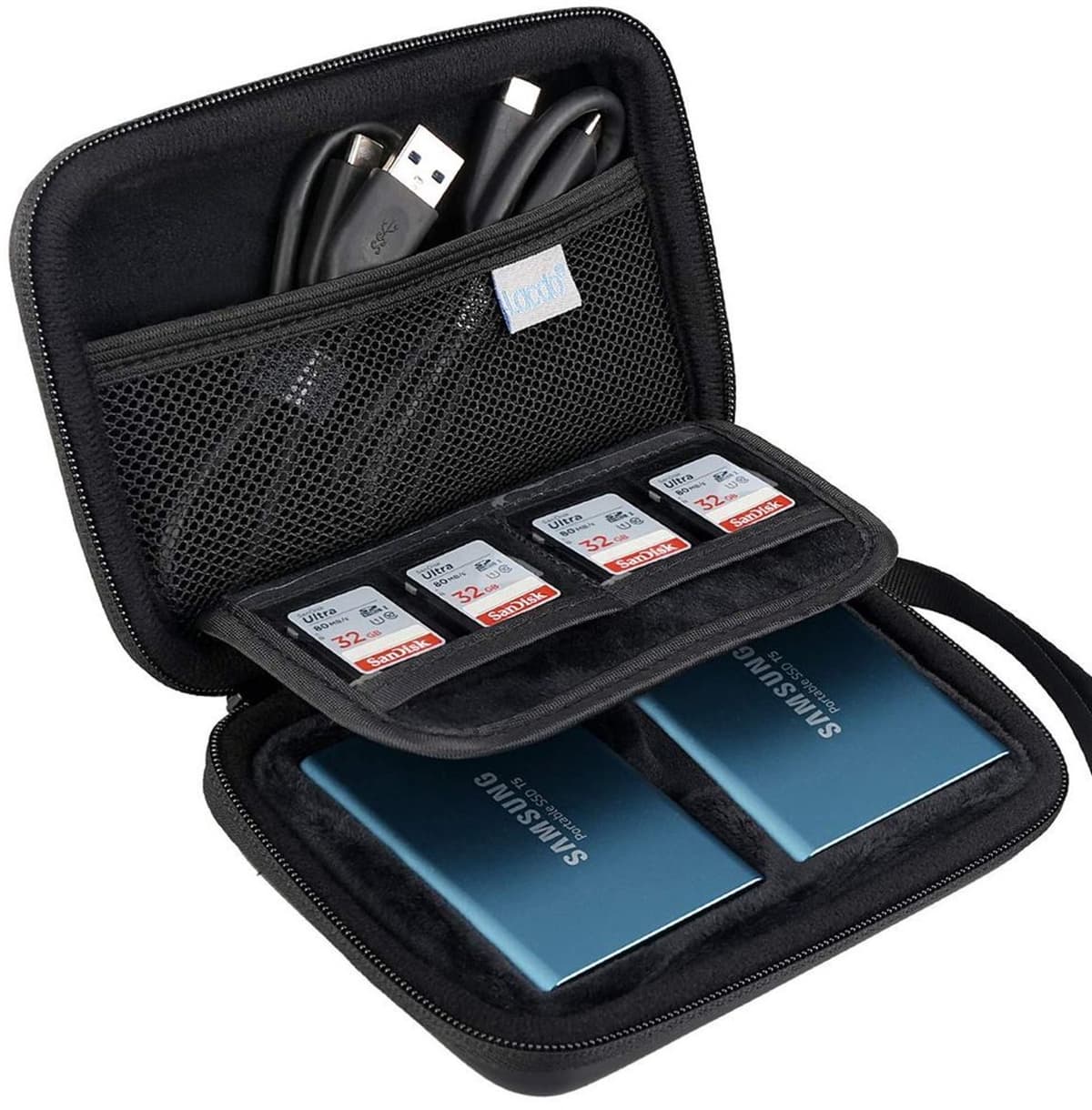 2-in-1 Externe Harde Schijf Case voor Samsung T5/T3, Schokbestendig en Waterproof — afbeelding 1