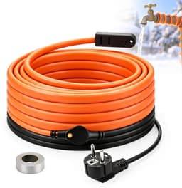 Verwarmingskabel met thermostaat, 8 m, 25 W/m, zelfregulerend — thumbnail 1