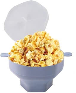Popcornkom Siliconen - BPA-vrij - Magnetronoven Geschikt - Handvat - Eenvoudig Op te Bergen - Vaatwasserbestendig - Popcornschaal — thumbnail 1
