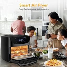 Airfryer - 18L – Heteluchtfriteuse - 10-in-1 Digitale Convectie Oven – 1800W - Airfryer en Toaster Combinatie – Groot Formaat - met LED Scherm - Meerdere Rekniveau's — thumbnail 5