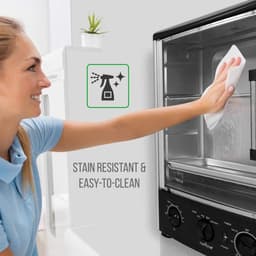 Vrijstaande Oven 24L – 1500W Heteluchtoven met Rotisserie – Timer 60 Min – Tot 240°C – Zwart — thumbnail 5