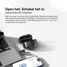 Blackview AirBuds 15 Draadloze Koptelefoon - Draadloze Bluetooth 6.0 Oordopjes IPX5 met Oplaadcase - Wit — thumbnail 3