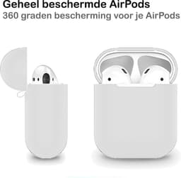 Hoesje - Geschikt voor Apple Airpods 2 - Siliconen Dun Met Clip - Case Cover - Silicone Hoes - Glow in the dark — thumbnail 4