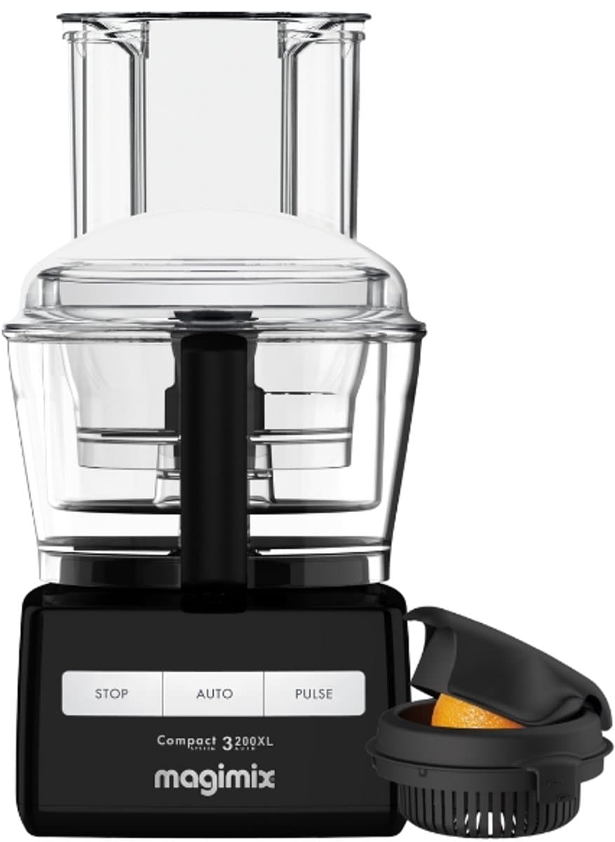 Magimix - Foodprocessor - CS 3200 XL - Zwart - Citruspers - 30 jaar motorgarantie — afbeelding 1