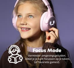 Fresh 'n Rebel Clam Junior - Koptelefoon kind - Kinder koptelefoon met Noise Cancelling - Draadloos (Bluetooth) & Bedraad – Inclusief Aux kabel (1m) - Starry Sky — thumbnail 3