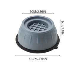 4 Stuks Anti-Trillingen Voeten Pads | Rubberen Trillingsdempers | Antislip & Geluiddempend | Universeel voor Wasmachine, Koelkast & Meubels — thumbnail 5