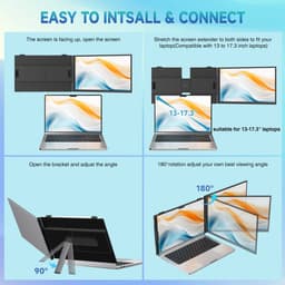 Siaviala S8 14" Draagbare Monitor | Slechts 0.66kg & 1.56cm Dun | 180° Draaibaar | Universele Compatibiliteit | FHD 300 Nits — Jouw Mobiele Kantoor - 200% WerkEfficientie - Slechts 1 Kabel Nodig — thumbnail 5