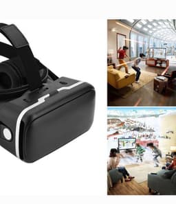 Virtual Reality bril met hoofdtelefoon voor Android en iOS-telefoons - 3D VR ervaring - Geschikt voor 35-60 inch schermen — thumbnail 5
