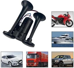 Super Luide Dubbele Luchthoorn 600dB met Compressor voor 12V Auto, Vrachtwagen en Boot — thumbnail 5