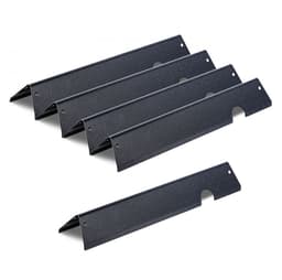Vlamverdeler Flavorizer Bars - Set van 5 - Geëmailleerd Staal - Voor 3-brander gasbarbecue 300-serie - Gelijke Warmteverdeling - Beschermt Branders - Zwart — thumbnail 1