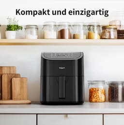 Compacte Airfryer met 10 Programma's - 4.5 Liter en 1500W Vermogen — thumbnail 5