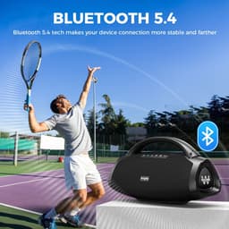 Benelux Select Boombox – Boombox Bluetooth Speaker – Boombox Speaker – Met draagriem – Lange batterijduur - 52 x 22 x 28 cm — thumbnail 5