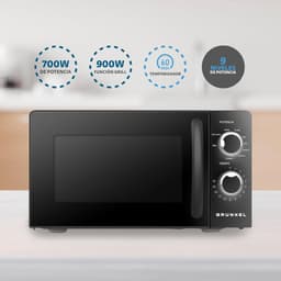 Magnetron 20 Liter met Grillfunctie en 700W Vermogen - Wit — thumbnail 2