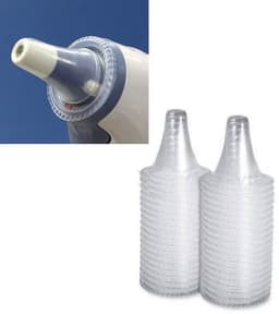 CHPN - Hoesjes geschikt voor Oorthermometer - Geschikt voor Braun thermometer - Kapjes voor thermometer - Hygiene hoesjes - 60 stuks - Transparant — thumbnail 1
