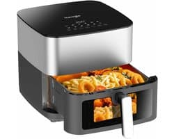 XXL Heteluchtfriteuse 9L met Venster - 2000W Olievrije Frituurpan - 12-in-1 Programma's