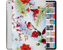 Doorzichtige Beschermhoes voor iPad 10.2 Inch (9e/8e/7e Generatie) met Bloemenprint Flexibele TPU