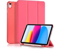 Beschermhoes voor iPad 11 inch & 10,9 inch (10e/11e Gen) met Penhouder - Doorzichtige Matte Harde Achterkant