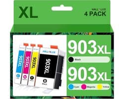 Hoge Capaciteit Compatibele Cartridges voor Officejet 6950 Pro 6960 6970 6968 6974 6975 6976 6978 - Multipack 4-Pack (Zwart, Cyaan, Magenta, Geel)