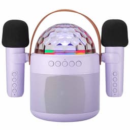 imoshion Sing & Shine Karaoke Set - Met Bluetooth Speaker, Microfoons en Discolamp - Karaokeset voor Volwassenen en Kinderen — thumbnail 1