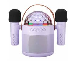 imoshion Sing & Shine Karaoke Set - Met Bluetooth Speaker, Microfoons en Discolamp - Karaokeset voor Volwassenen en Kinderen