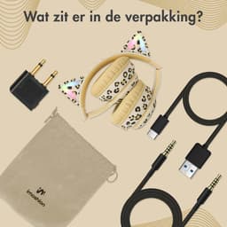 imoshion Kinder Koptelefoon Kattenoortjes - Bluetooth en Decibelbegrenzer - Draadloze Koptelefoon Kinderen — thumbnail 7