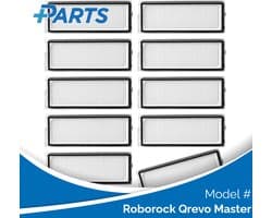Roborock Qrevo Master Filters (10 Stuks, Plus.Parts® alternatief voor 8.02.0341)
