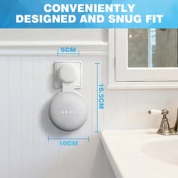 YONO Houder geschikt voor Google Nest Mini – Wall Mount – Wit — thumbnail 5