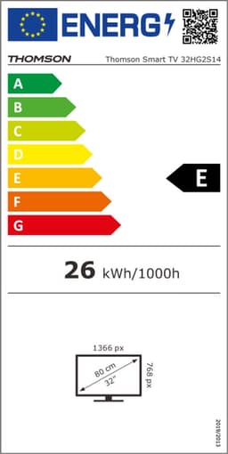 Thomson 32HG2S14 tv 81,3 cm (32") HD Smart TV Wifi Zwart — thumbnail 2