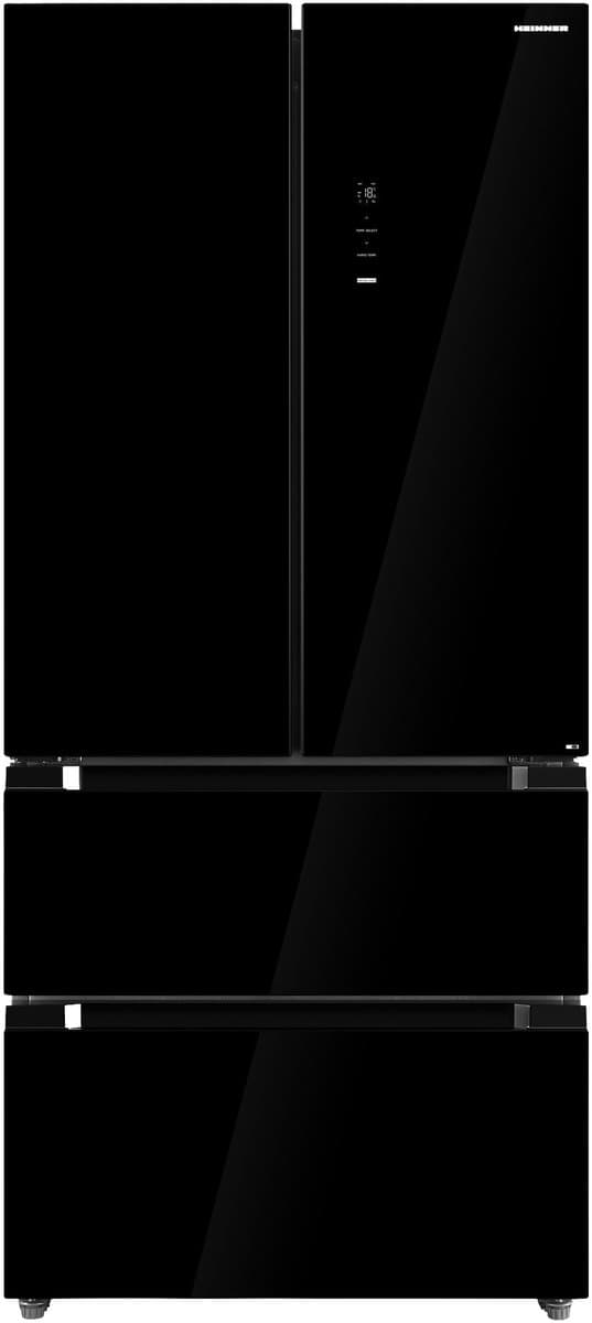 Heinner HCFD-M516INVHGBKE++ French Door Amerikaanse Koelkast – 516 L – No Frost – LED Touch Display – InoxCool Technology & ADT Fresh System – Zwart – 5 Jaar Garantie — afbeelding 1
