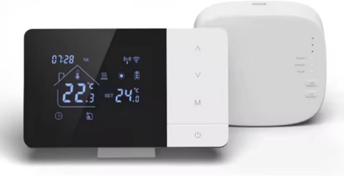 Slimme Wifi Thermostaat Programmeerbaar met App en Spraakbediening — afbeelding 1