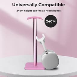 Soporte Auriculares - Koptelefoonhouder - Basis Stabiliteit - Hoogte van 24.5 cm - Universele Compatibiliteit - TPU-bescherming - Simpel Zonder Gereedschap Te Monteren - Eenvoudig Ontwerp - 24.5 * 10 * 10 cm — thumbnail 3