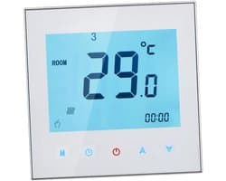 Programmeerbare Digitale Thermostaat voor Vloerverwarming - LCD Touchscreen & Weekschema