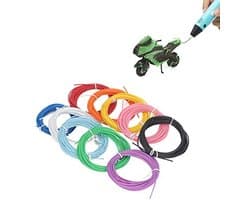 PCL 3D Printing Filament 1.75mm, 10 Kleuren voor 3D Pennen - Lage Temperatuur Verbruiksartikelen