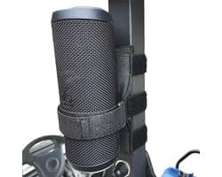 HomeMount Draagbare luidsprekerhouder voor golfkaraccessoires - verstelbare riem past op Bluetooth draadloze luidsprekerriem bevestiging aan reling/dwarsbalk/frame zwart
