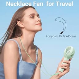 Draagbare mini-ventilator met 3 snelheden - Oplaadbare handventilator voor reizen en make-up — thumbnail 3