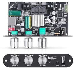 Hifi Versterker met Bluetooth 5.3 voor Thuis Stereo Installatie - 100W Mono Audioversterker met TB/USB/AUX-ingang — thumbnail 2