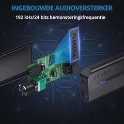 Hoogwaardige 192 kHz DAC-convertor voor digitaal naar analoog audio met volumeregelaar — thumbnail 4