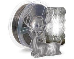 Transparant Glitter Rookgrijs PETG Filament - 1.75 mm 3D-Printer Draadmateriaal - Hoge Snelheid 1 Kg