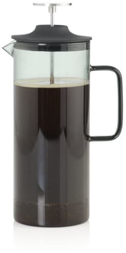 AdHoc Cafetière Impact - French Press - 1 Liter - Hittebestendig Borosilicaatglas - RVS Filter - Grijs — thumbnail 5