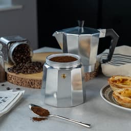 Perculator - 300ml Percolator - Percolator - Koffiepercolator - Keukenpercolator - Percolator - Roestvrij staal - Zilver — thumbnail 3