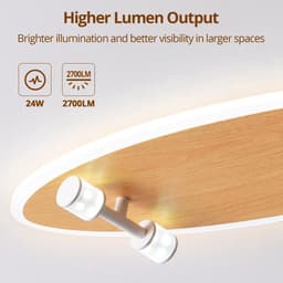 Kind Plafondlamp LED Skateboard Design - Dimbaar met Afstandsbediening - 24W - 3000K-6500K — thumbnail 2