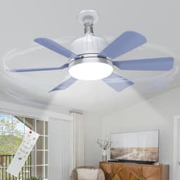 46cm LED Plafondventilator met Verlichting en Afstandsbediening - 3 Snelheden & 3 Lichtkleuren — thumbnail 2