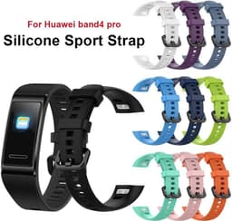 Siliconen Vervangende Riemen voor Activiteitenarmband - Band 3/4 Pro - Comfortabel en Duurzaam - Zwart - Sportband - Flexibele Polsband - Geschikt voor Bandvervanging - Diverse Kleuren — thumbnail 3