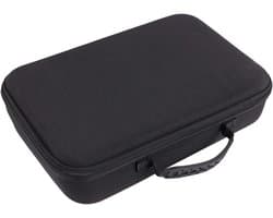 Massage Gun Houder - Draagtas voor Massage Gun - Zwart (EVA + 600D Stof + Multispandex) met Handvat en Inclusief 4 Massagekoppen